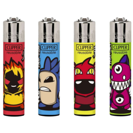 Clipper aansteker vuursteen Monsters