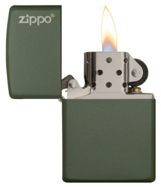 Zippo 60001568 Green Matte w/ Logo