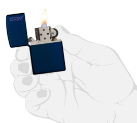 Zippo 60001569 Navy Blue Matte w/ Logo
