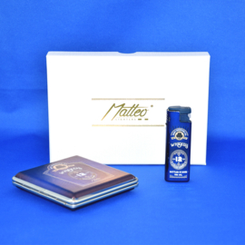 Giftset sig.koker + turbo aanst. Whiskey blauw