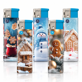 Aansteker gewone vlam Winter blue (50)