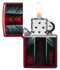 Zippo 60006143 Red and Gray Zippo Design