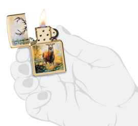 Zippo 60007254  Watercolor Deer Design