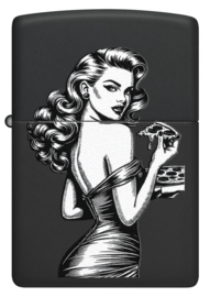 Zippo 60007590  Pinup With Pizza Design