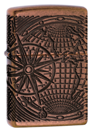 Zippo 60005451 29736 World Map Design