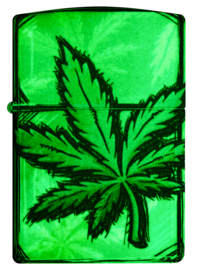 Zippo 60007204  Glowing Cannabis Design