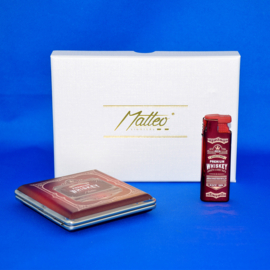 Giftset sig.koker + turbo aanst. Whiskey rood 1