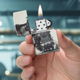 Zippo 60007825 49352 Vintage  Train Design