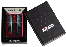 Zippo 60006143 Red and Gray Zippo Design