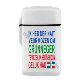 Jetflame rubber "GRUNNEGER, IK HEB GEWOON GELUK HAD" (20)