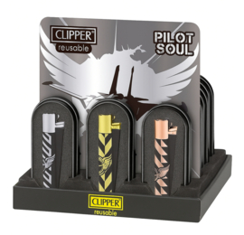 Clipper aansteker metal Pilot Soul