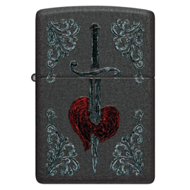 Zippo 60006605 Heart Dagger Tattoo Design