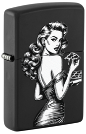 Zippo 60007590  Pinup With Pizza Design
