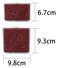 Sigaretten koker elastiek 20 & 14st.  Mandala (12)