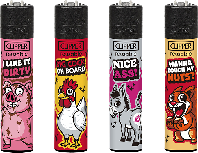 Clipper aansteker vuursteen Sexy animals