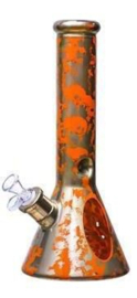 Bong dikwandig glas 7mm 31 cm Flake oranje