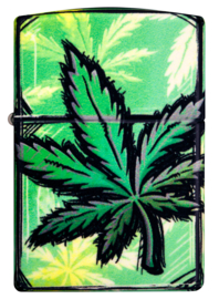 Zippo 60007204  Glowing Cannabis Design