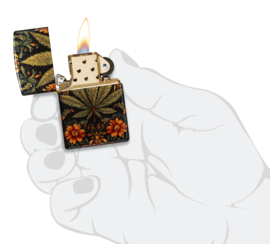 Zippo 60007737 Leaf and Flowers Design