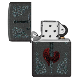 Zippo 60006605 Heart Dagger Tattoo Design