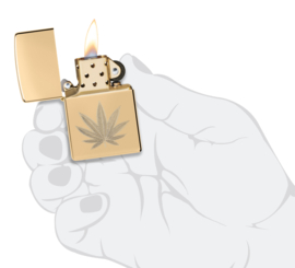 Zippo 60007419  Cannabis Leaf Design