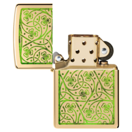 Zippo 60006807 254B Clover Leaves Design