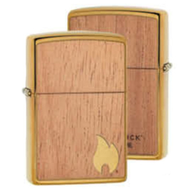 Zippo 60004583 Woodchuck Brushed Brass (204B Woodchuck Flame)