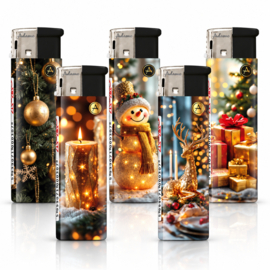 Aansteker gewone vlam Gold winter (50)