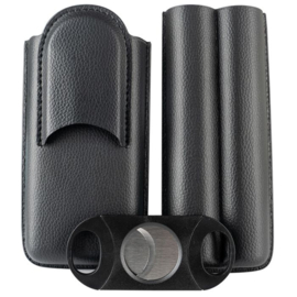 Sigarenetui 2x robusto met knipper