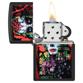 Zippo 60006561  Sugar Skull Woman Design GLOW IN THE DARK