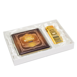 Giftset sig.koker + turbo aanst. Whiskey goud 1