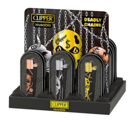 Clipper aansteker metal Deadly Chains