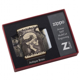 Zippo 60002848 ARMOR ANTIQUE BRASS