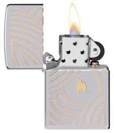 Zippo 60007243  Flame and Circles Design 2