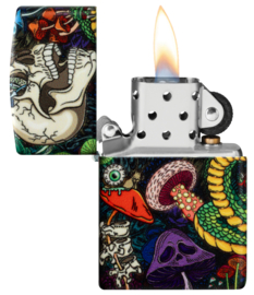 Zippo 60007650 Psychedelic Skull Design