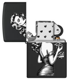 Zippo 60007590  Pinup With Pizza Design