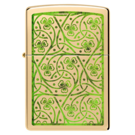 Zippo 60006807 254B Clover Leaves Design