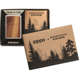 Zippo 60004584 Woodchuck Brushed Chrome (200 Woodchuck Cedar)