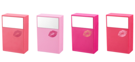 Sigaretten Push box 20st Pink met spiegel (12)