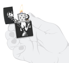 Zippo 60007590  Pinup With Pizza Design