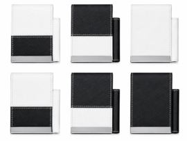 Sigaretten etui 20st kunstleder zwart wit (6)