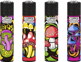Clipper aansteker vuursteen Mushrooms