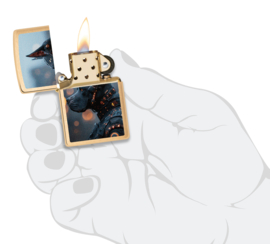 Zippo 60007644 Futuristic Dog Design