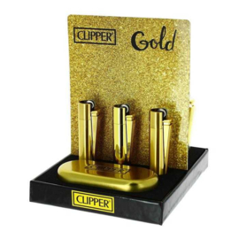 Clipper aansteker metal Gold