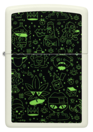 Zippo 60007390  Doodle Cannabis Design