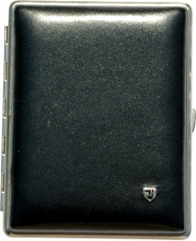 Luxe Cigar Case leather w.hav. black/chrome /10