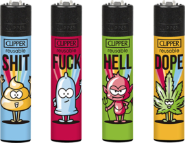Clipper aansteker vuursteen Slogan