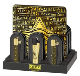 Clipper aansteker metal Egyptian Age