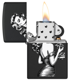 Zippo 60007590  Pinup With Pizza Design