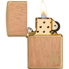 Zippo 60004583 Woodchuck Brushed Brass (204B Woodchuck Flame)