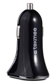 Tekmee auto adapter 2 poorten Type-C+USB snellader 20W 3A